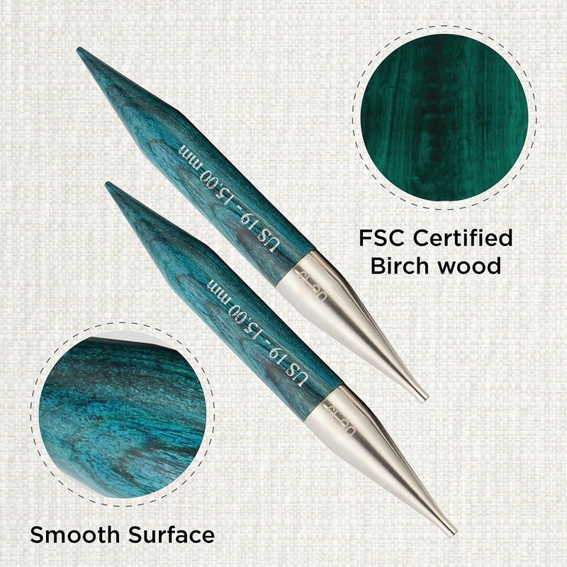 Knit Pro Dreamz Interchangeable Circular Needles 5" (13cm) | US Size 19 (15mm) - Image 2